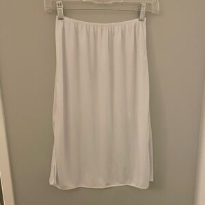 Vassarette White Slip Skirt